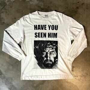 BasketCase Gallery Jesus LongSleeve T Shirt Mens XL